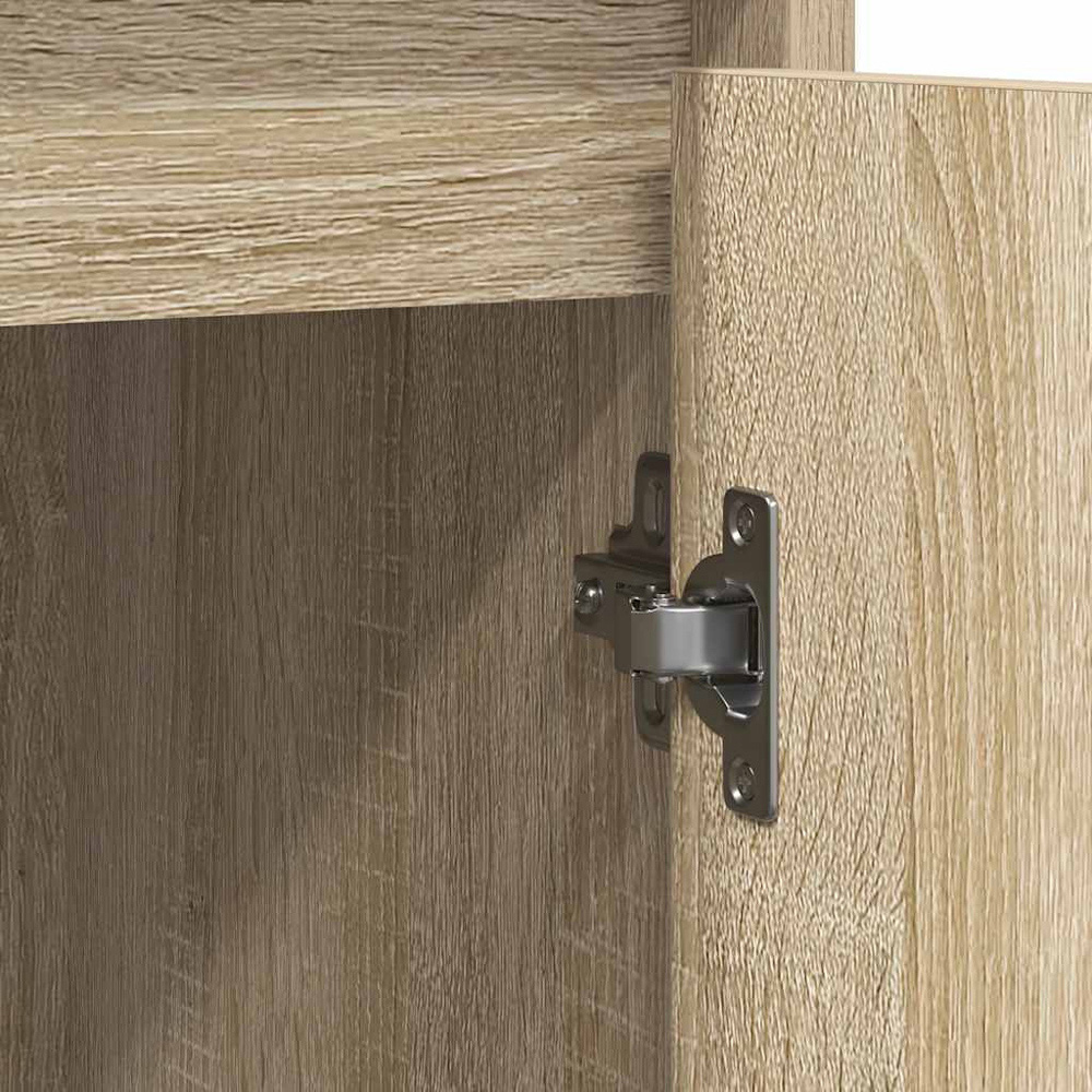 vidaXL 3 Door Sonoma Oak Sideboard Image 8