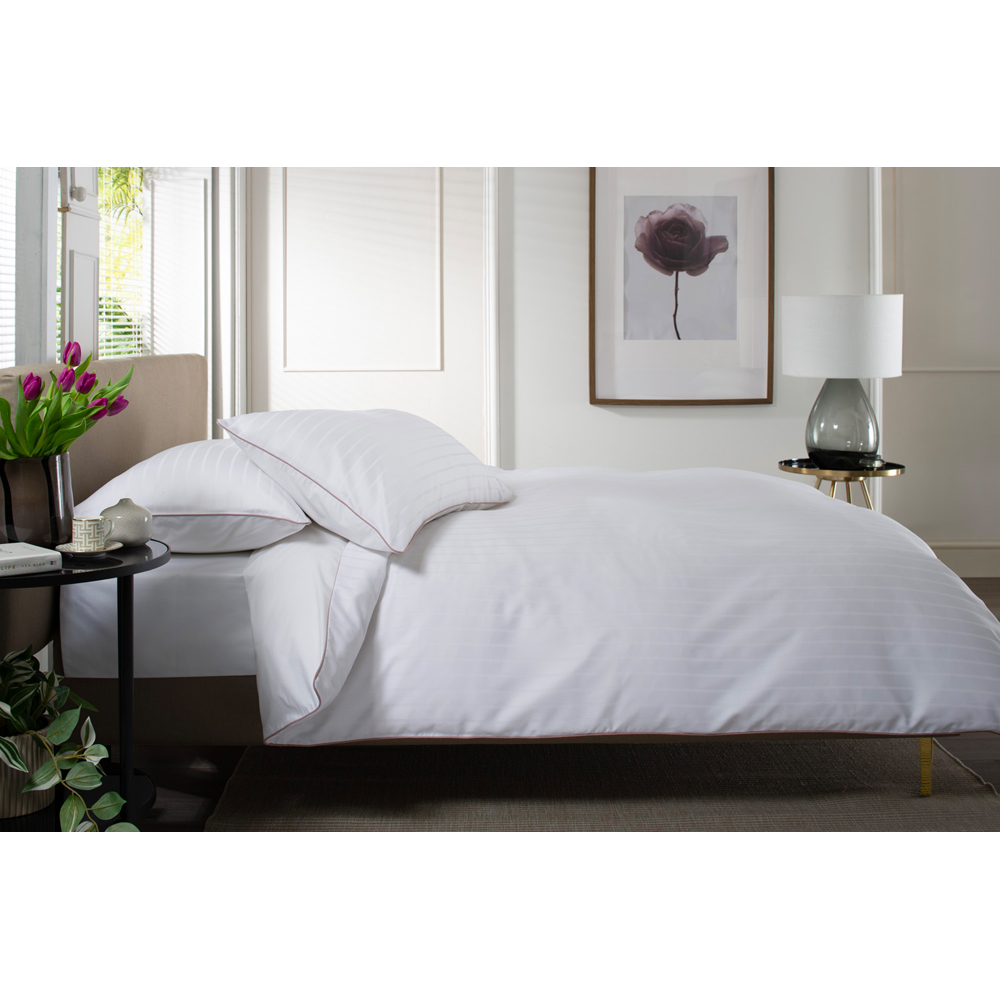The Lyndon Company Durrants Lane Super King Size White Duvet Set Image 2