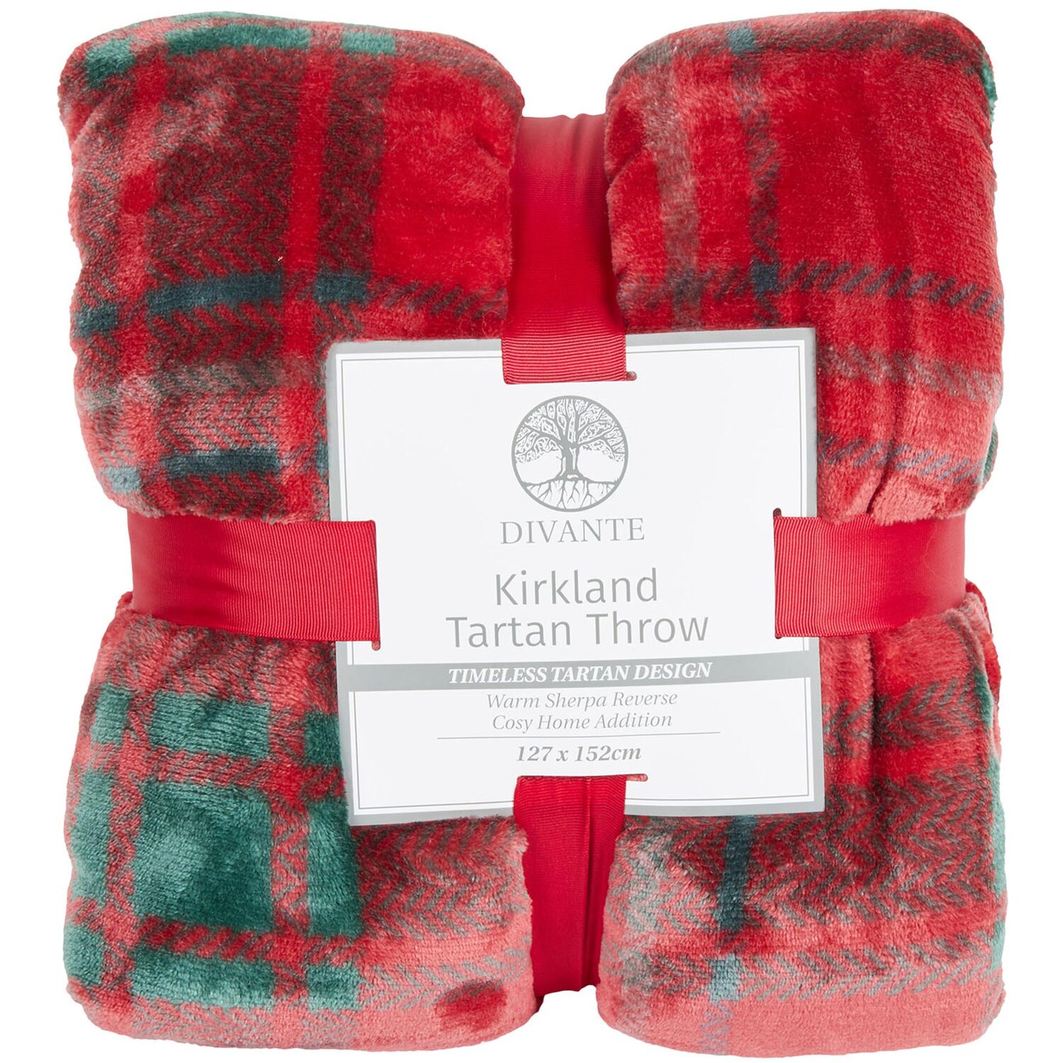Kirkland Tartan Throw  - Red Image 1