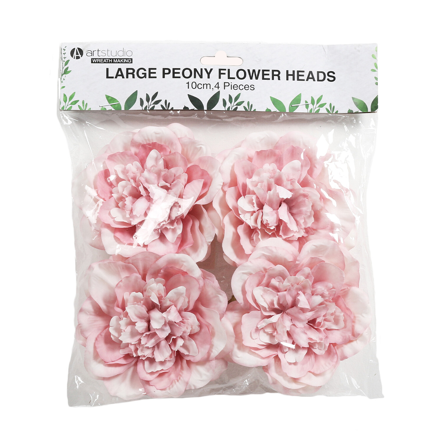Art Studio Large Blush Pink Peony Flower Head 4 Pack Image