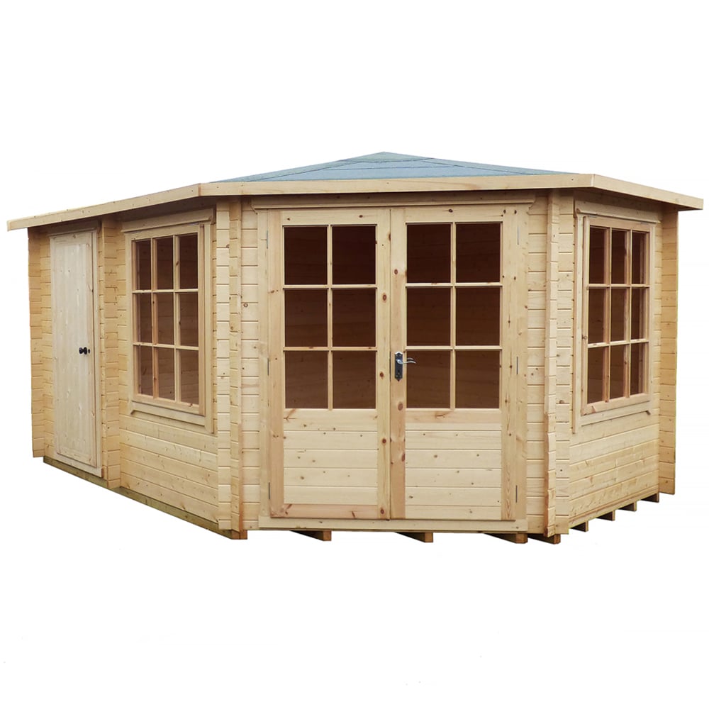 Shire Leygrove 10 x 14ft Log Cabin Image 1