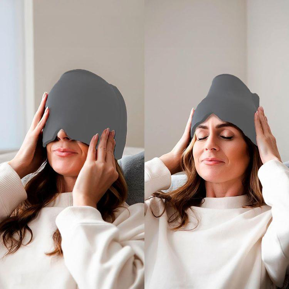 Dyzi Reusable Ice Pack Migraine and Stress Relief Head Wrap Image 4