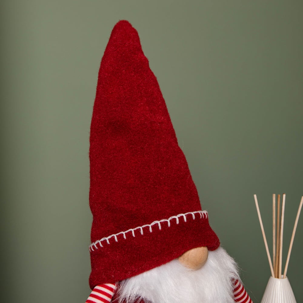 Samuel Alexander Red and White Stripe Sitting Gonk Christmas Decoration 45cm Image 4