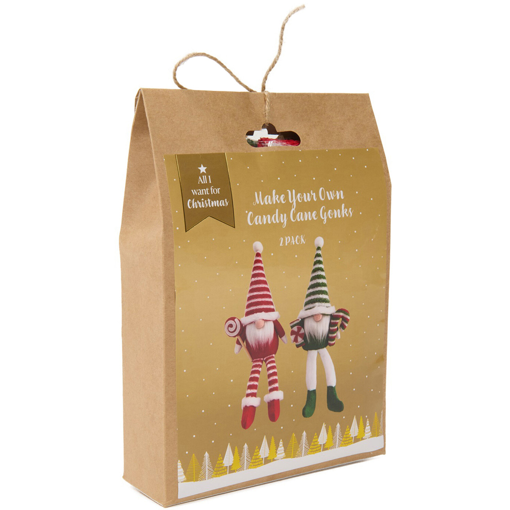 Make Your Own Candy Cane Gonks Kit Image 3