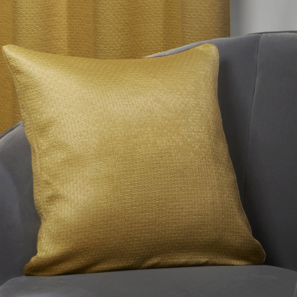 Serene Metro Ochre Cushion Cover Image 2