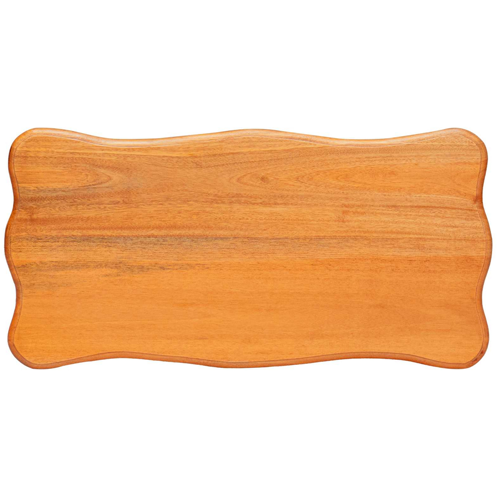 vidaXL 2 Drawer Solid Mahogany Wood Side Table Image 3