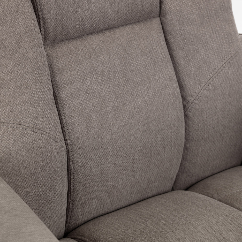 Julian Bowen Malmo Grey Swivel Recliner Chair and Footstool Image 5