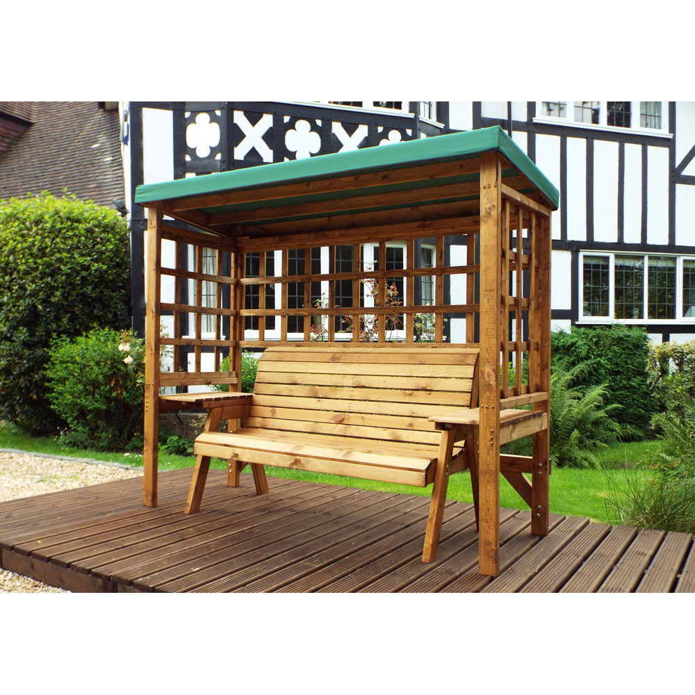 Charles Taylor Wentworth 3 Seater Arbour with Green Roof Cover Image 2