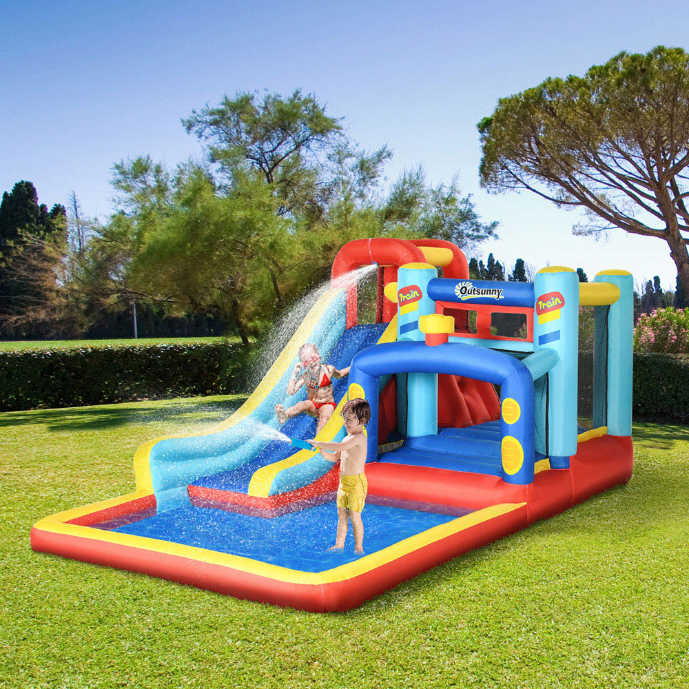 Outsunny 4 in 1 Kids Bouncy Castle with Blower Image 2