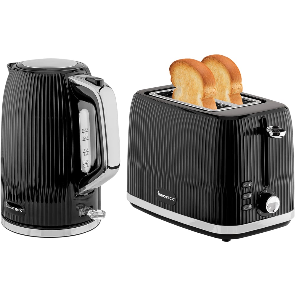 Innoteck Kitchen Pro Black 1.7L Electric Kettle with Toaster 3000W Image 1