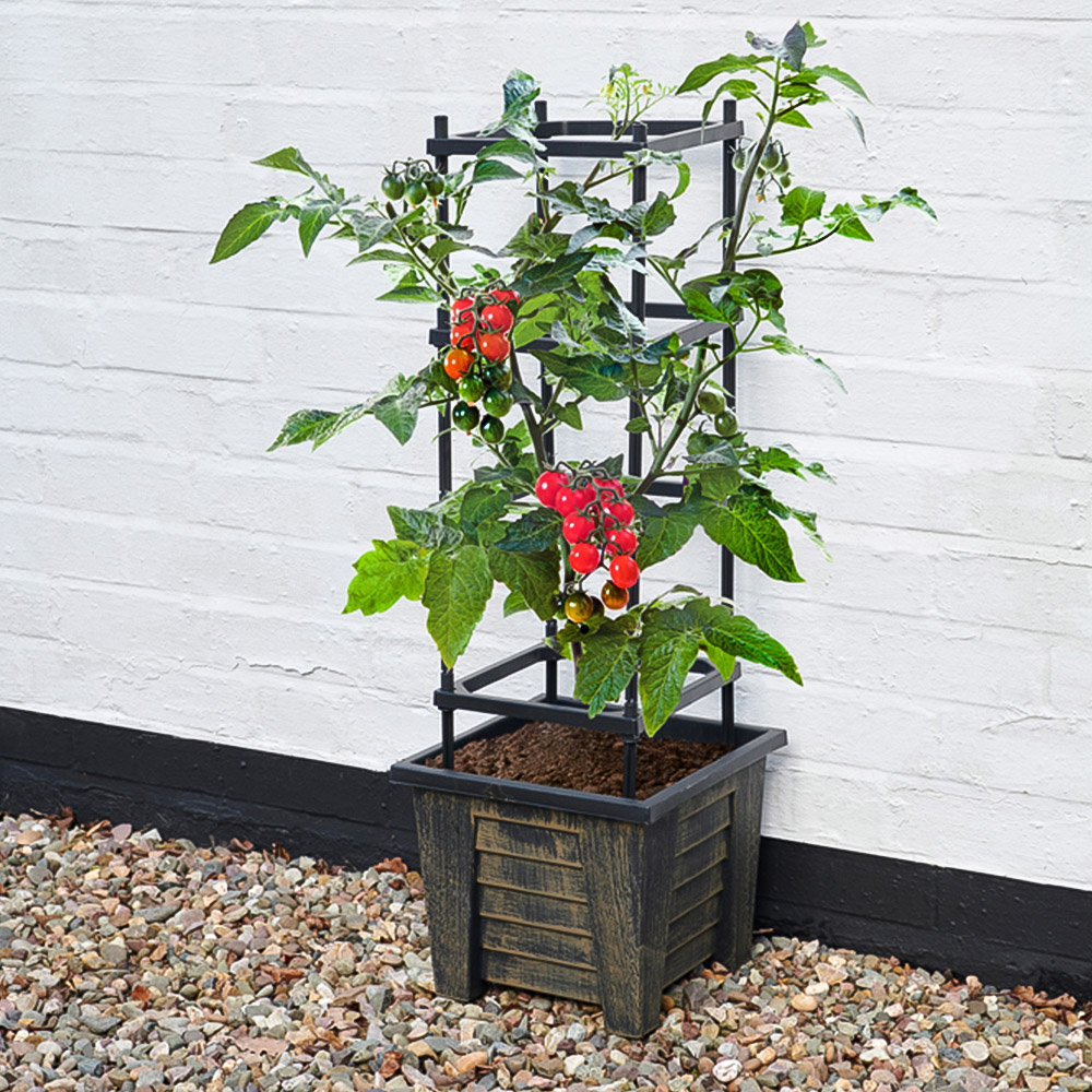 Greenhurst 4-Tier Bronze Plant Trellis Planter Image 3