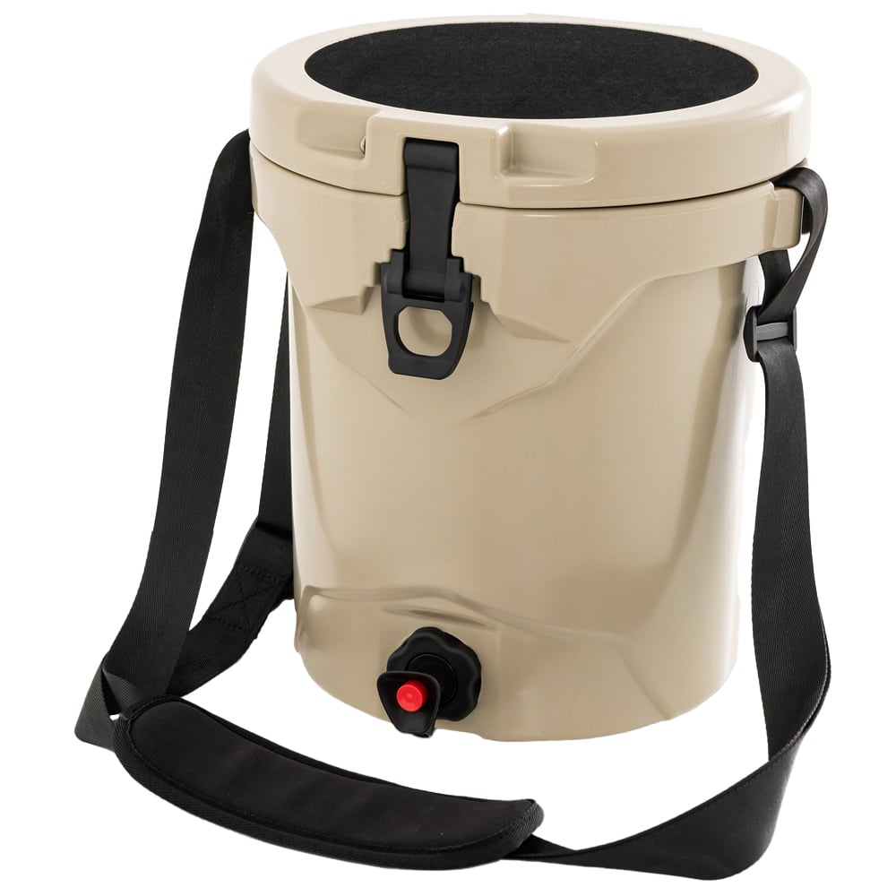 Costway Beige Rotomolded Portable Water Cooler 9.5L Image 1