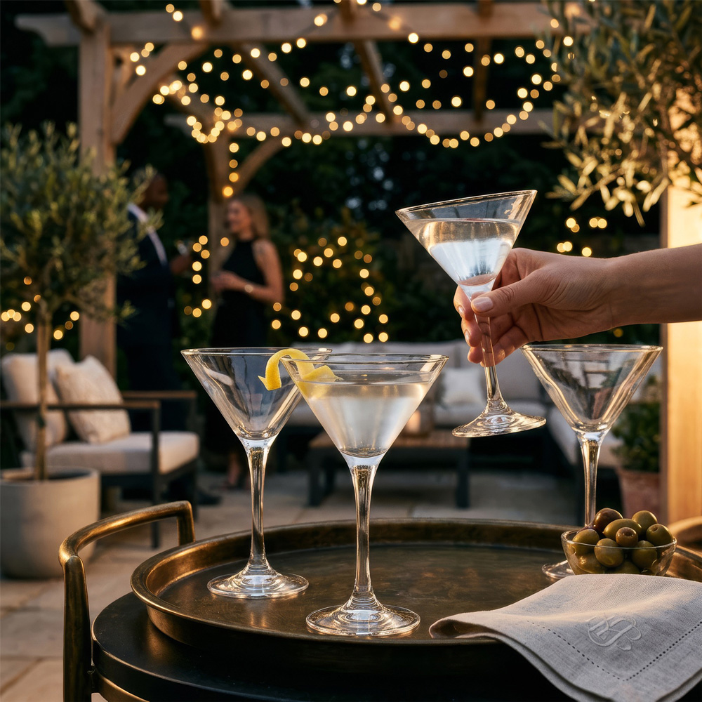 Rink Drink Clear Martini Glass 175ml 24 Pack Image 3