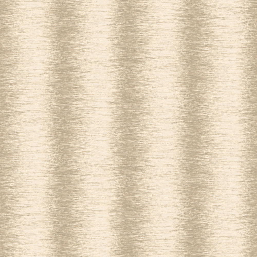 Galerie Organic Textured Faux Fur Ombre Stripe Beige Wallpaper Image 1