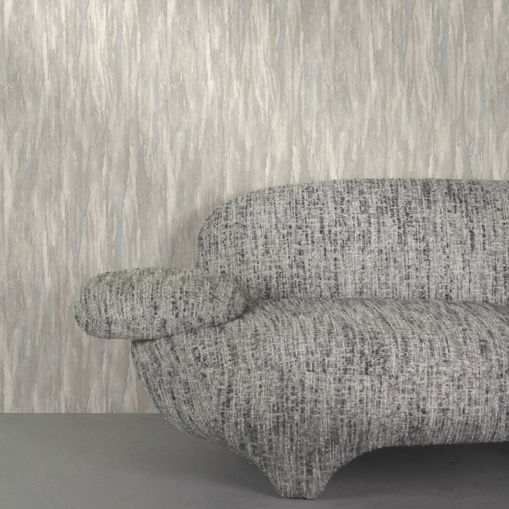 Grandeco Metera Neutral Grey Wallpaper Image 3