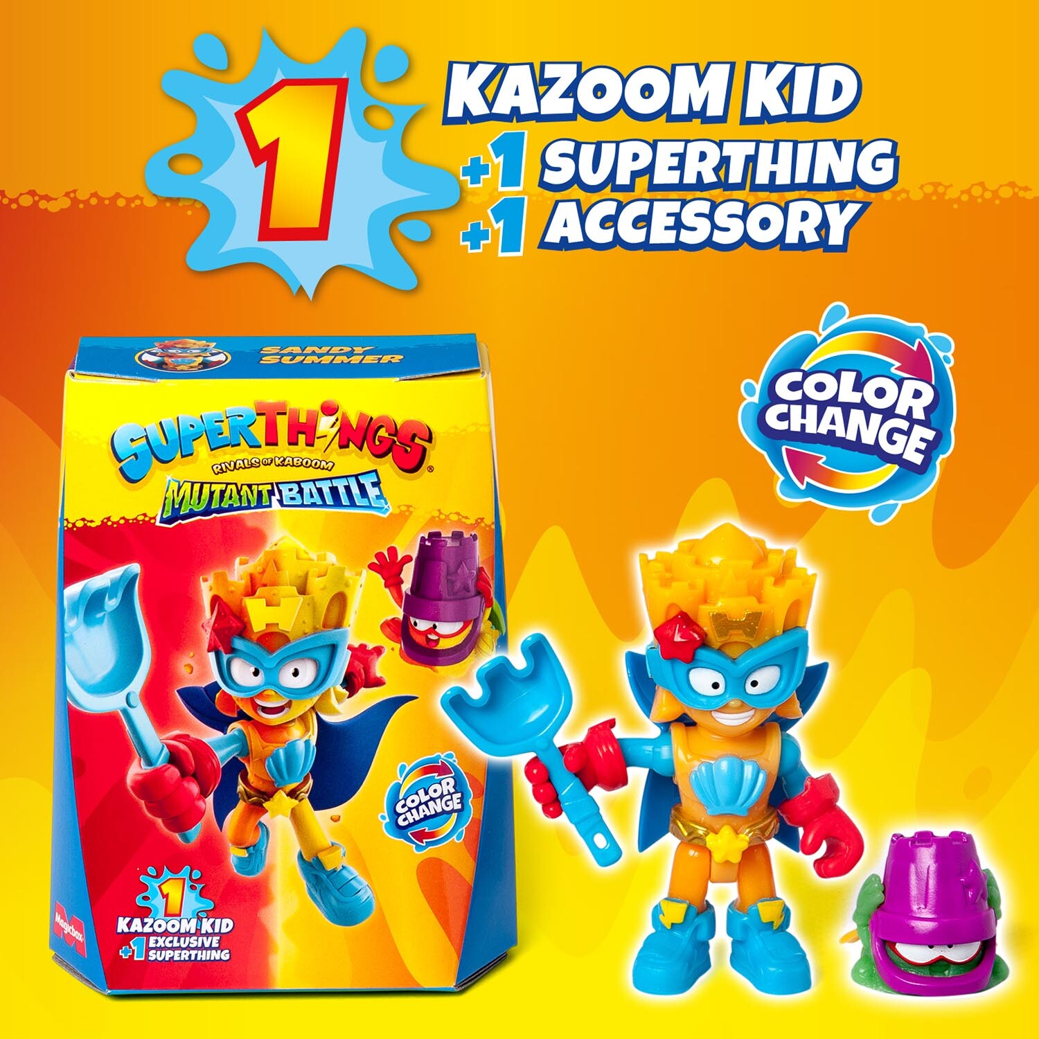 SuperThings Mutant Battle Kazoom Kid - Yellow Image 2