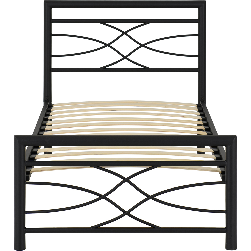Seconique Kelly Single Black Bed Frame Image 3