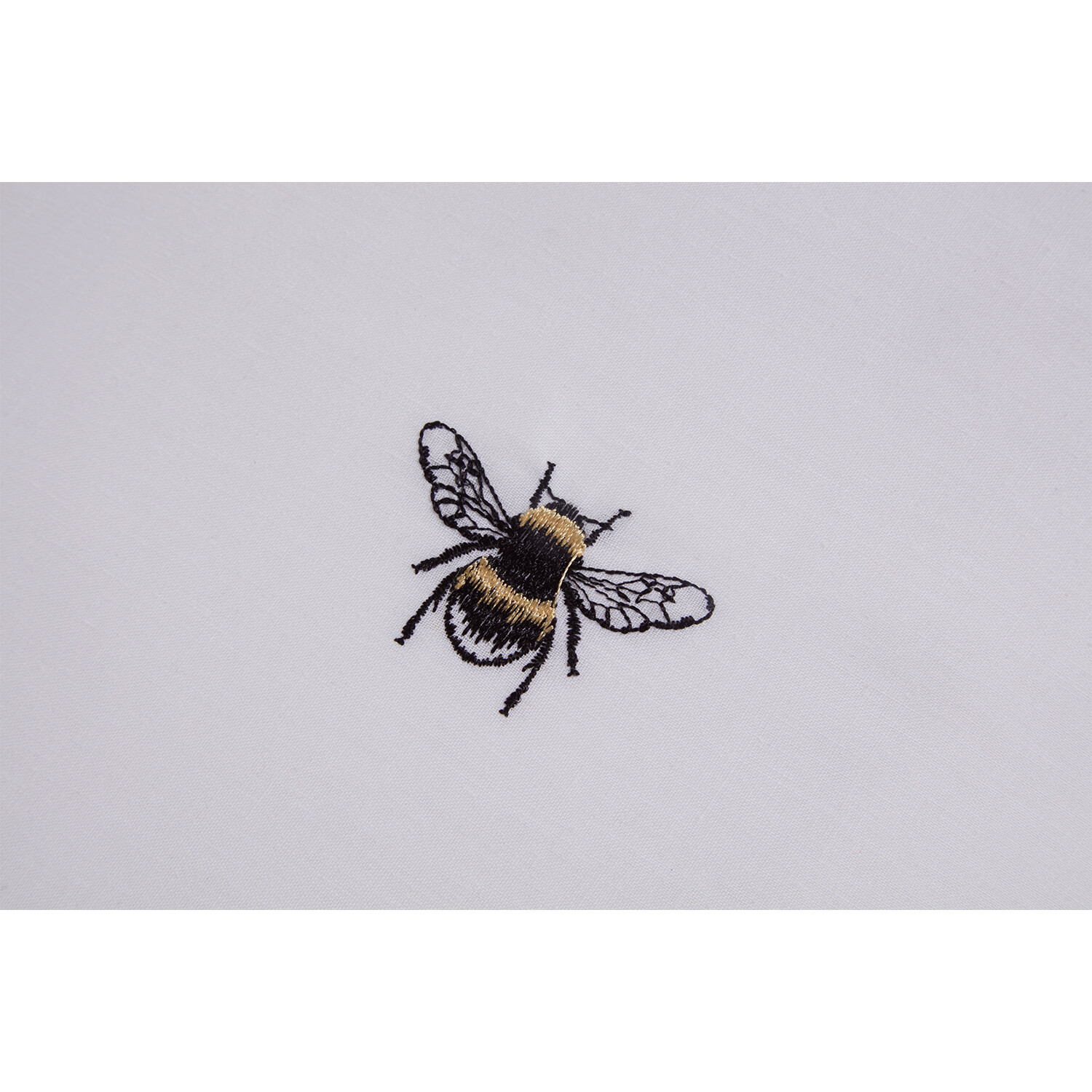 Bumblebee Embroidered Duvet Cover and Pillowcase Set - Superking Image 5