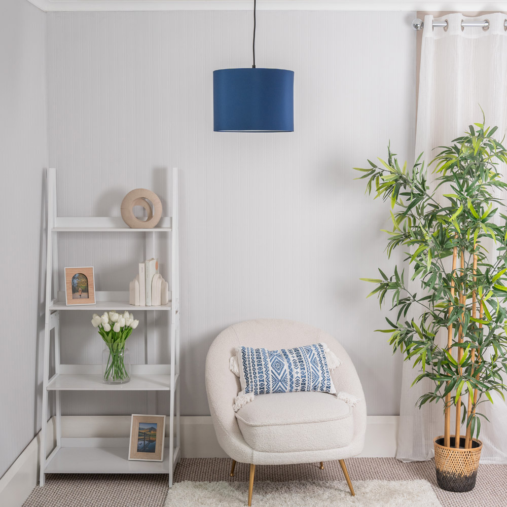 Navy lamp shade wilko hotsell