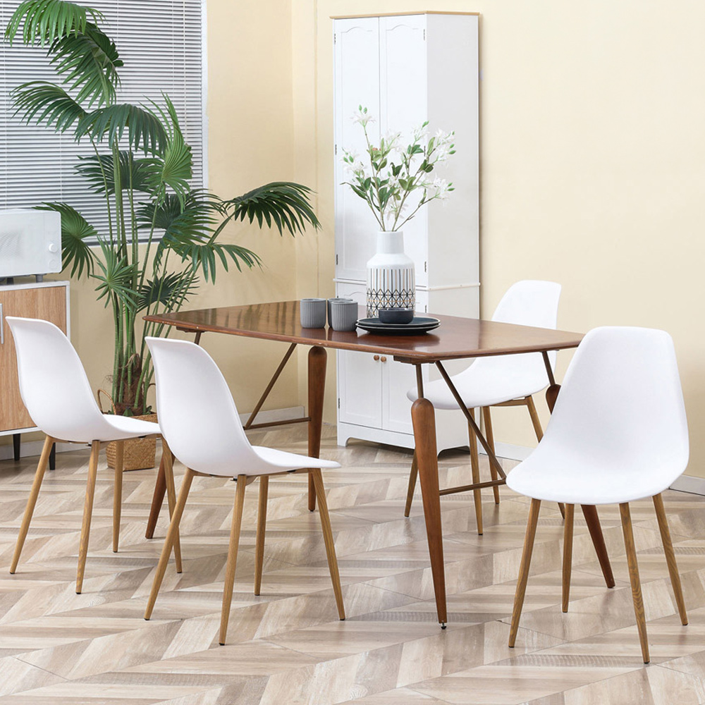 Portland Set of 4 White Dining Chair Image 1