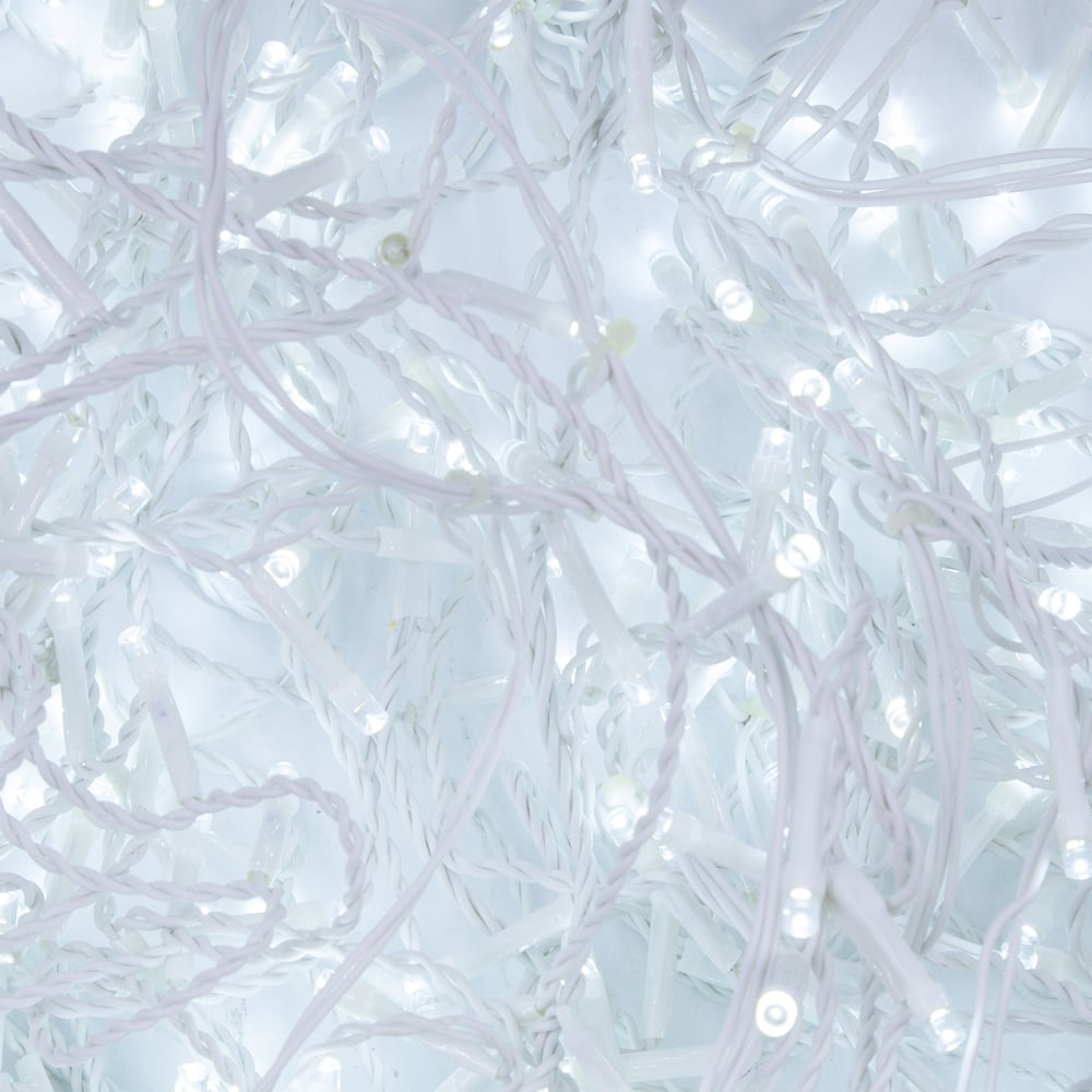 The Christmas Workshop 720 White LED Icicle String Light Image 4