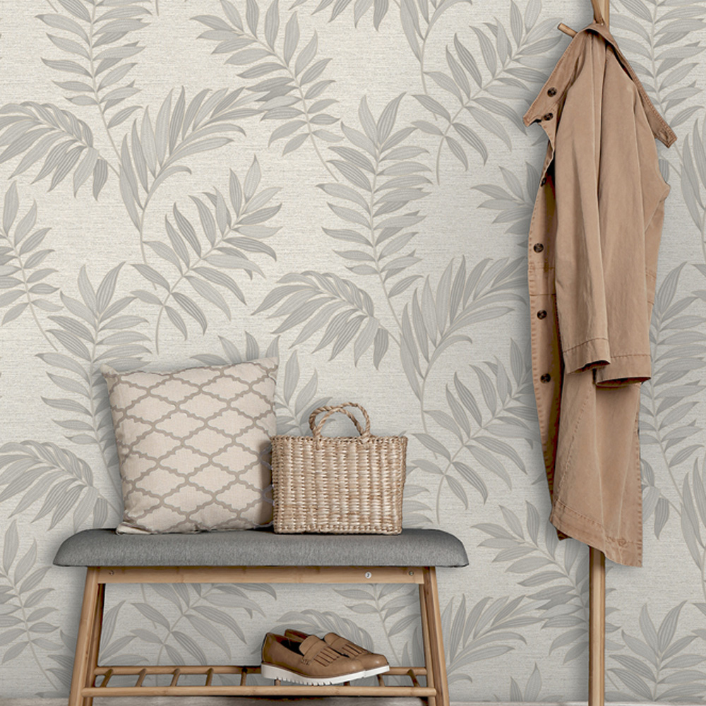Rasch Sumatra Palm Grey Wallpaper Image 4