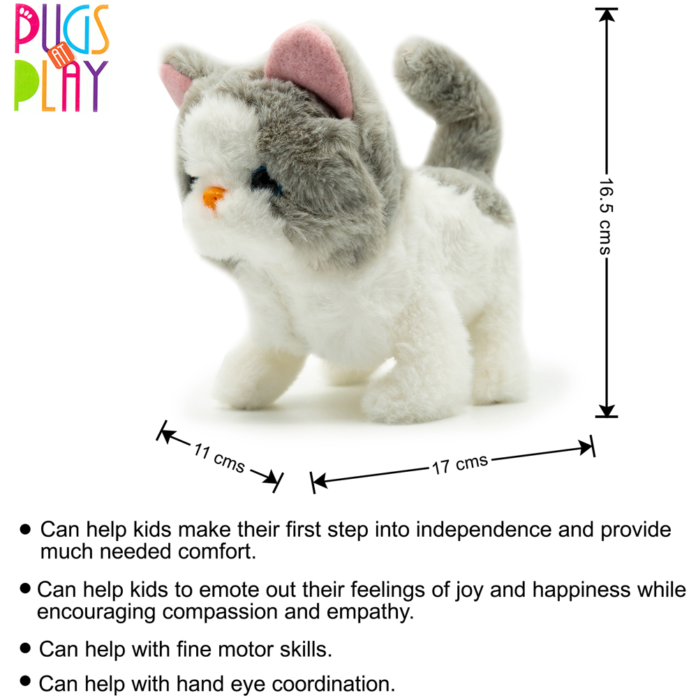 Pugs at Play Sasha Interactive Walking Cat Plush Soft Toy Image 9