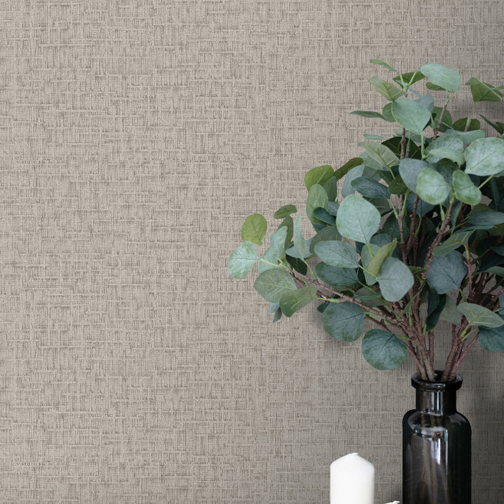 Design ID Engraved Taupe Wallpaper Image 3
