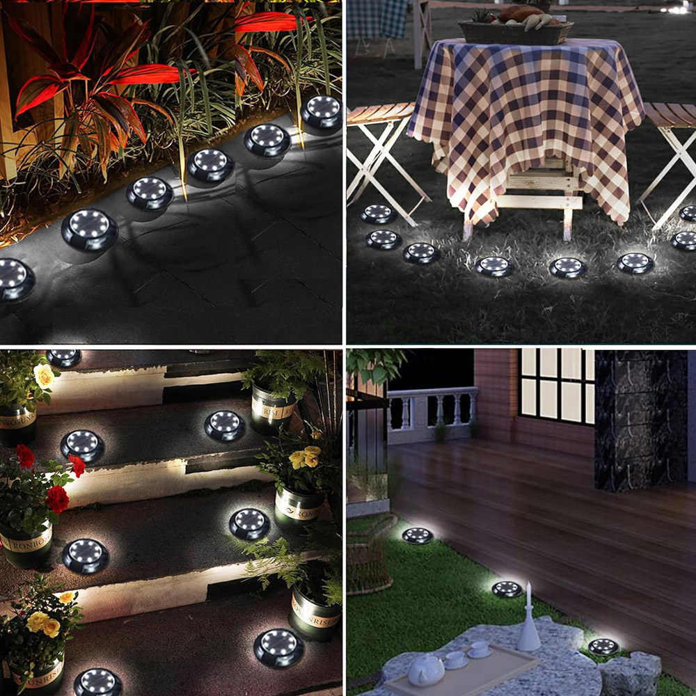 ExtraStar 4 Pack 6500K Solar Outdoor Garden Spotlight Image 2