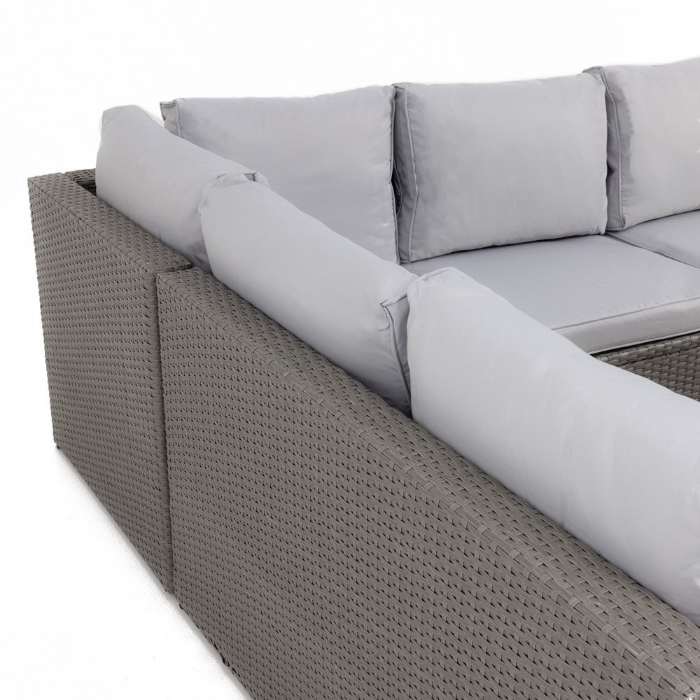 Charles Bentley 5 Seater Rattan Corner Lounge Set Image 6
