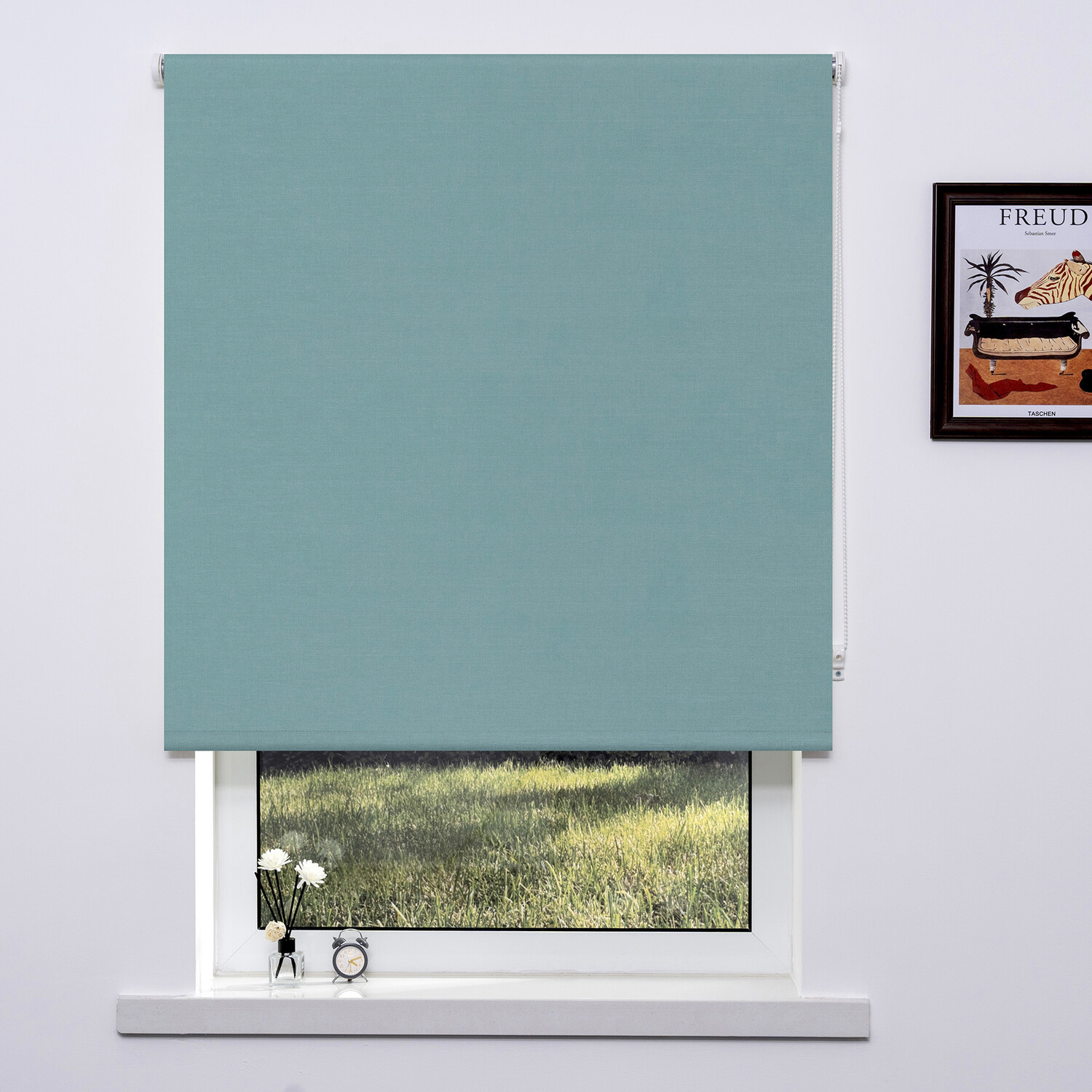 Trends Textured Blackout Blinds - Mint / 90cm Image 1