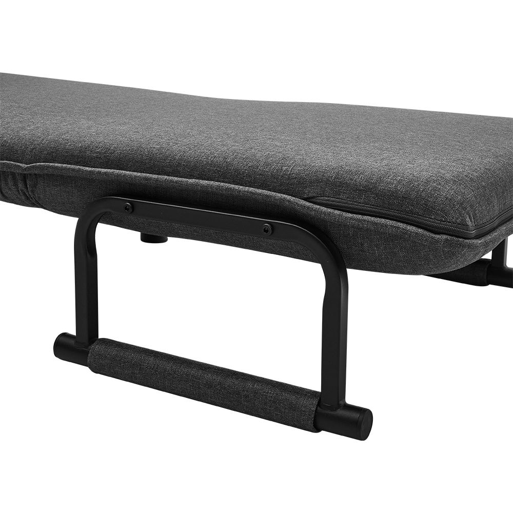 Living and Home Grey Single Seater Sofa Bed Image 4