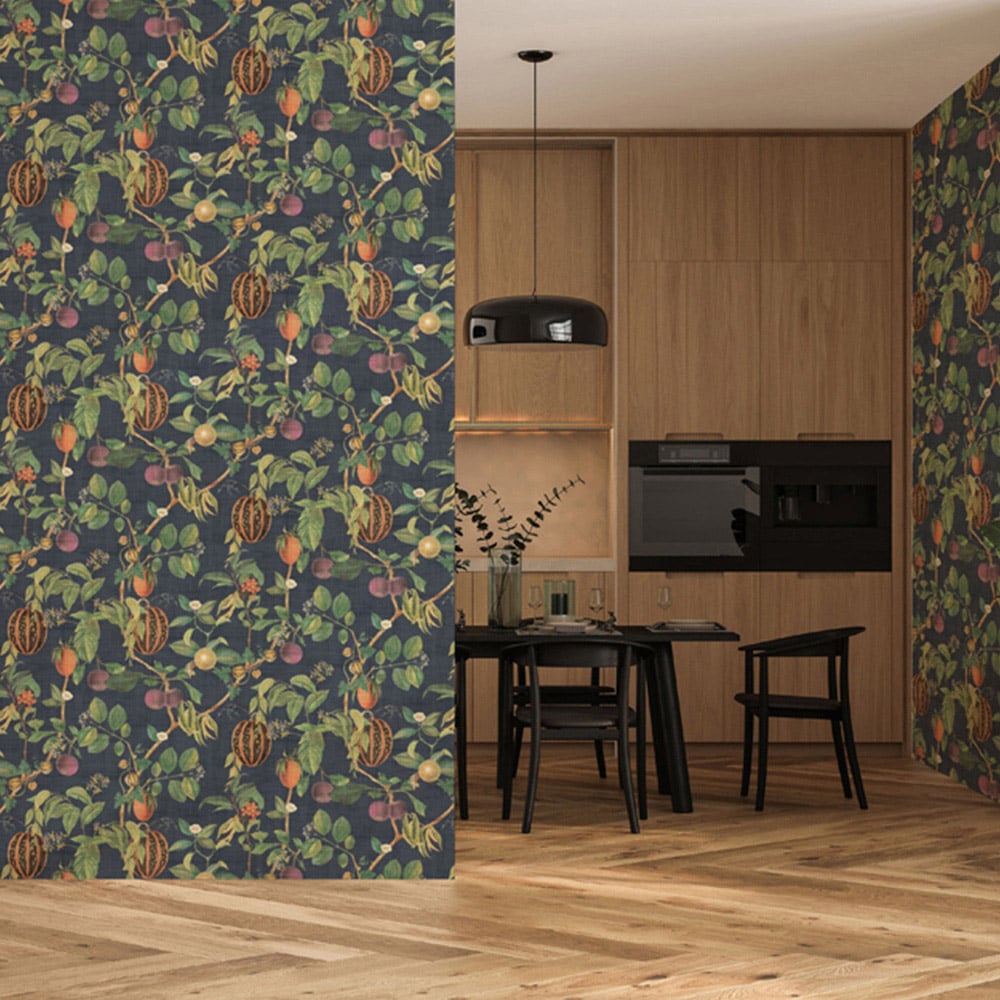 Esselle Home Tropic House Navy Wallpaper Image 4