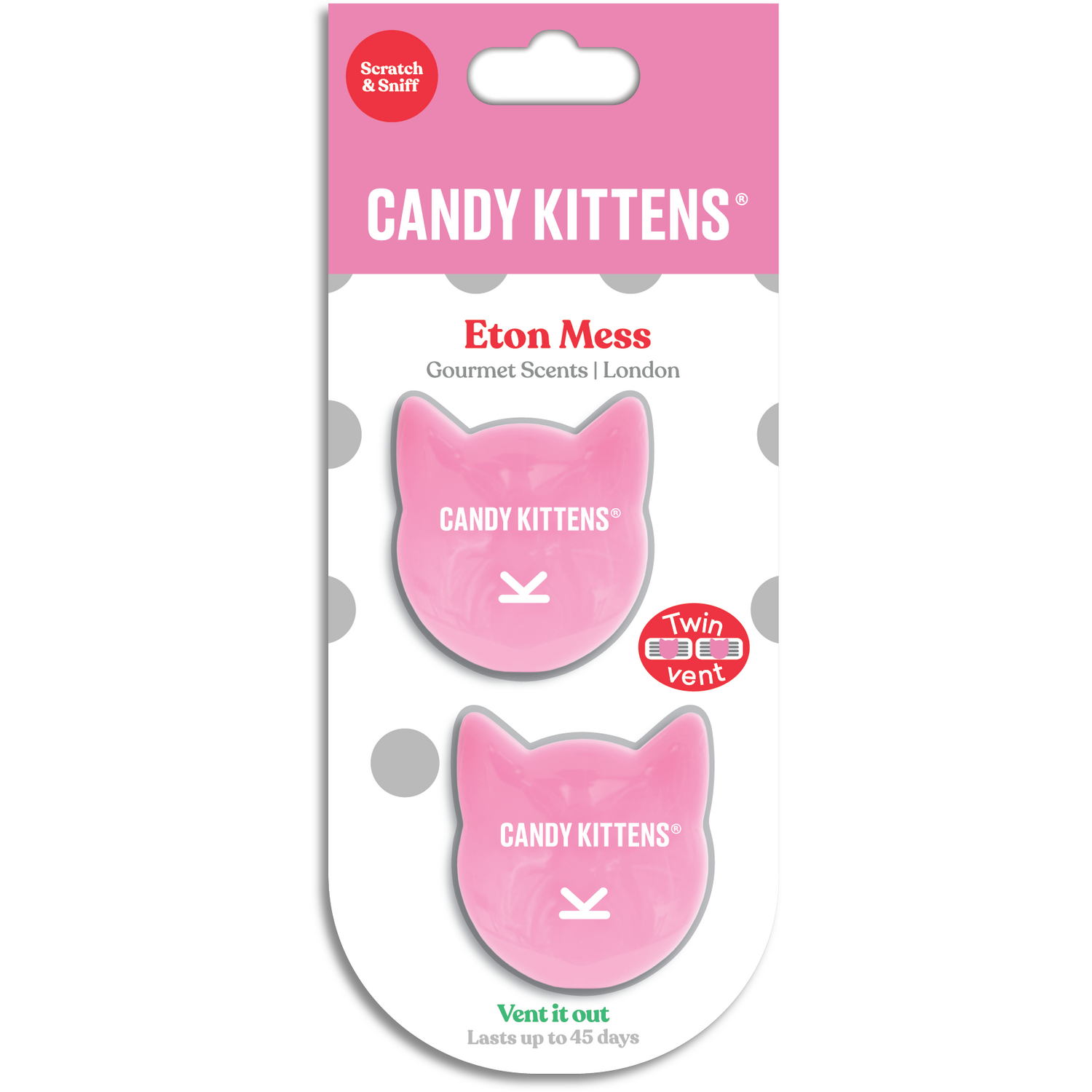 Candy Kittens Twin Vent Air Freshener Eton Mess Image