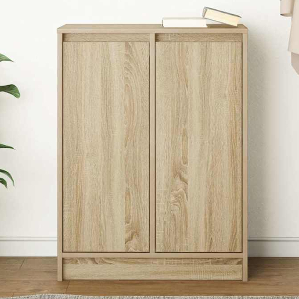 vidaXL 2 Door Sonoma Oak Sideboard Image 1