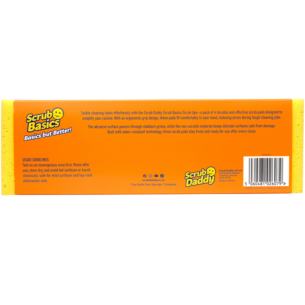 Pack of 4 Scrub Basics Scrub Ups Yellow Image 3