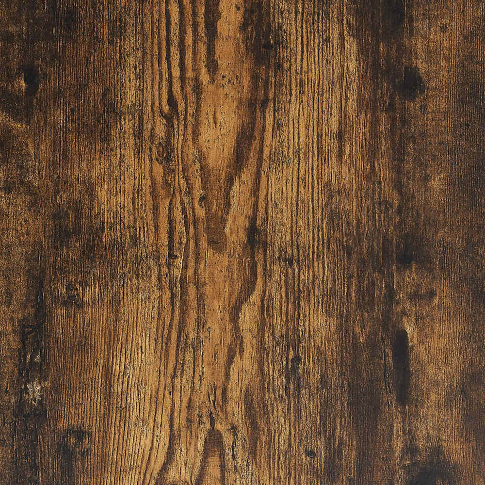 vidaXL Single Flap Door Smoked Oak Wardrobe with Hanger Bar Image 8
