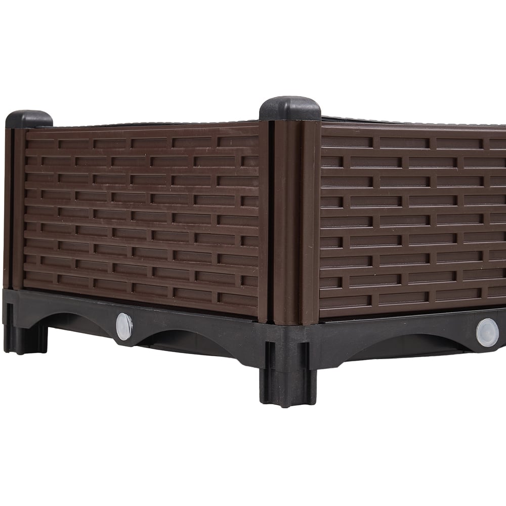 Living and Home Plastic Raised Garden Bed Planter Box 80 x 40 x 19cm Image 5