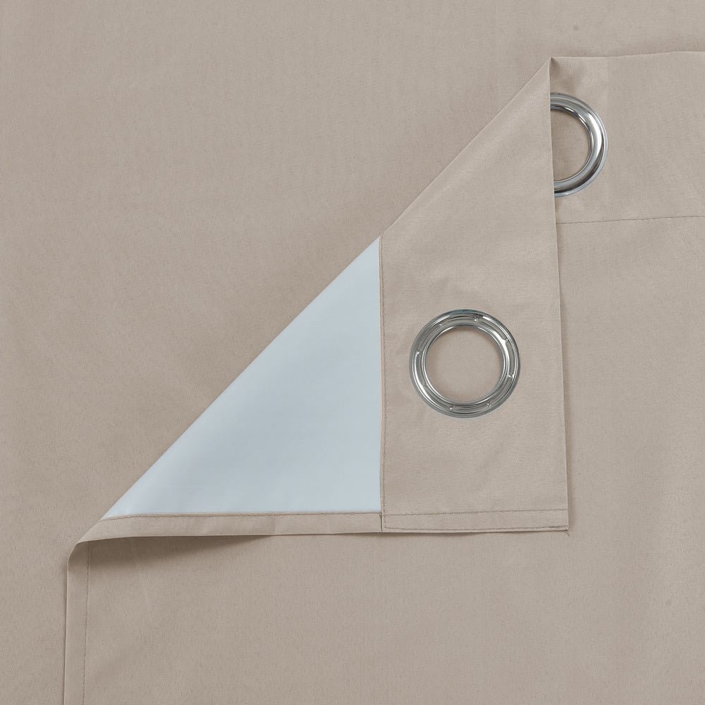Velosso Kassidy Beige Blackout Curtains 168 x 137cm Image 3