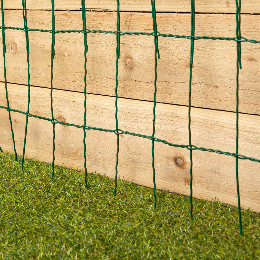 Samuel Alexander 10m Green PVC Coated Metal Border Fencing Image 7