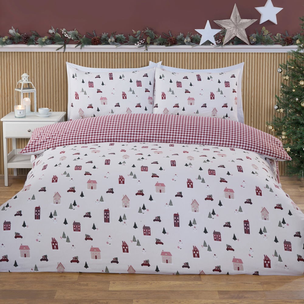 Home for Christmas Duvet Set - Multicolour / Double Image 1