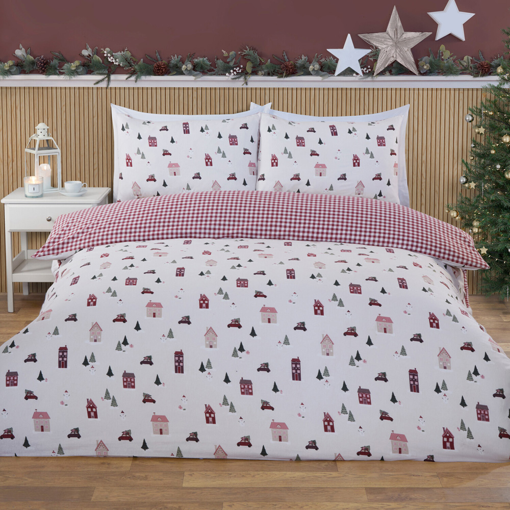 Home for Christmas Duvet Set - Multicolour / King Image 1