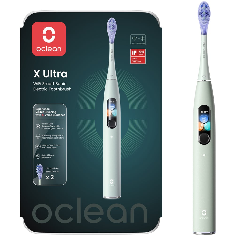 Oclean X Ultra S WiFi Smart Green Sonic Electric Toothbrush Image 4