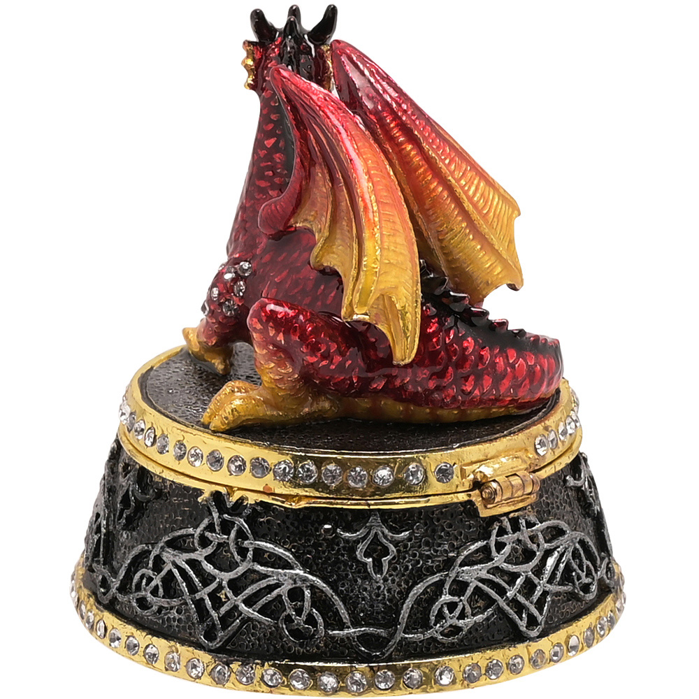 Hocus Pocus Halloween Red Gothic Dragon Jewellery Box Image 4