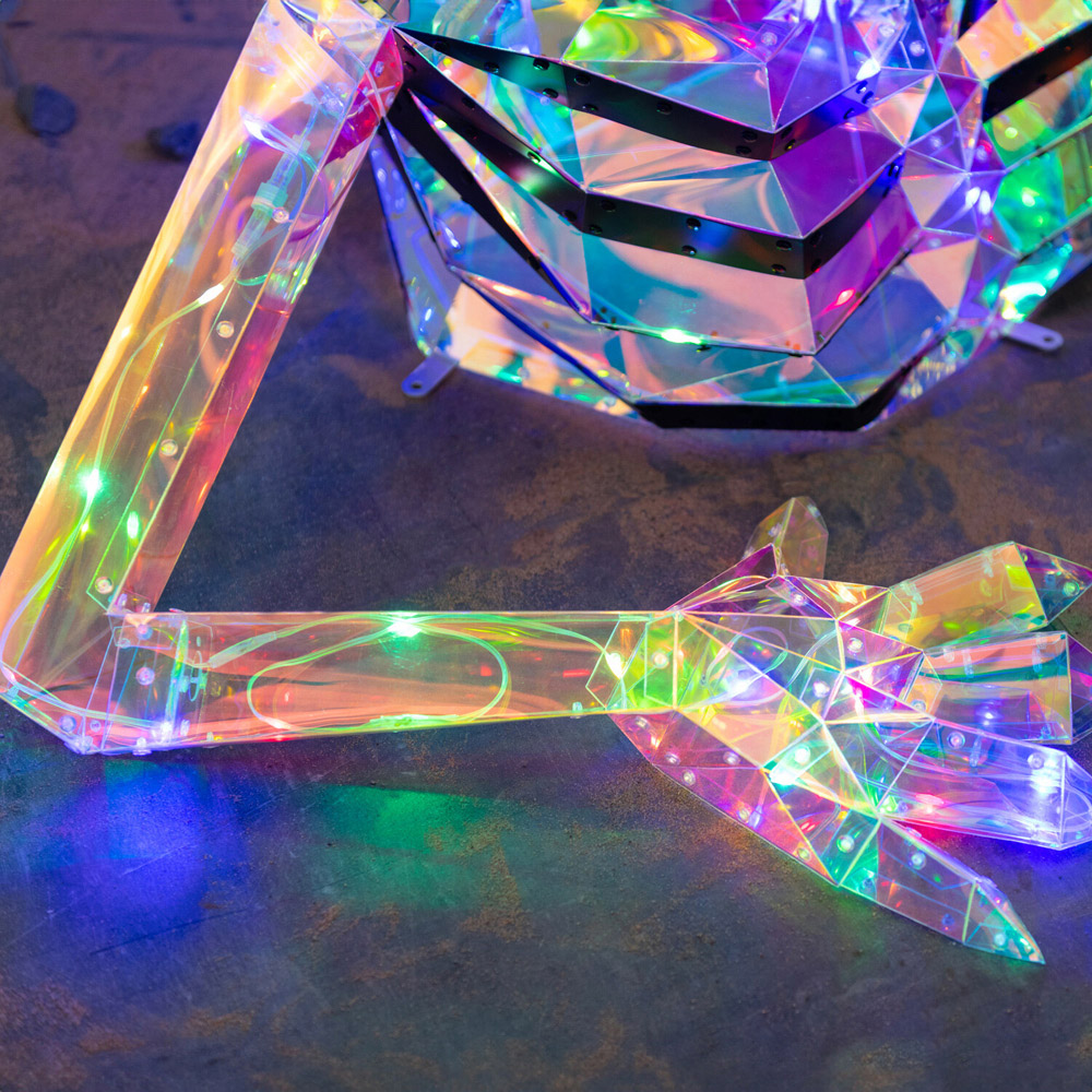 Crystal Effect Giant Skeleton Decoration Image 3