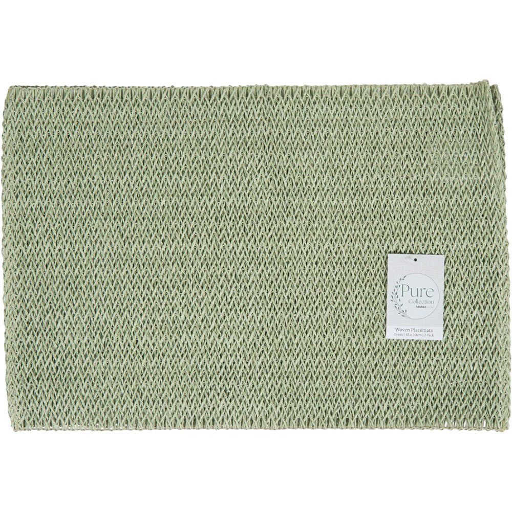 Woven Placemats Green Image 1