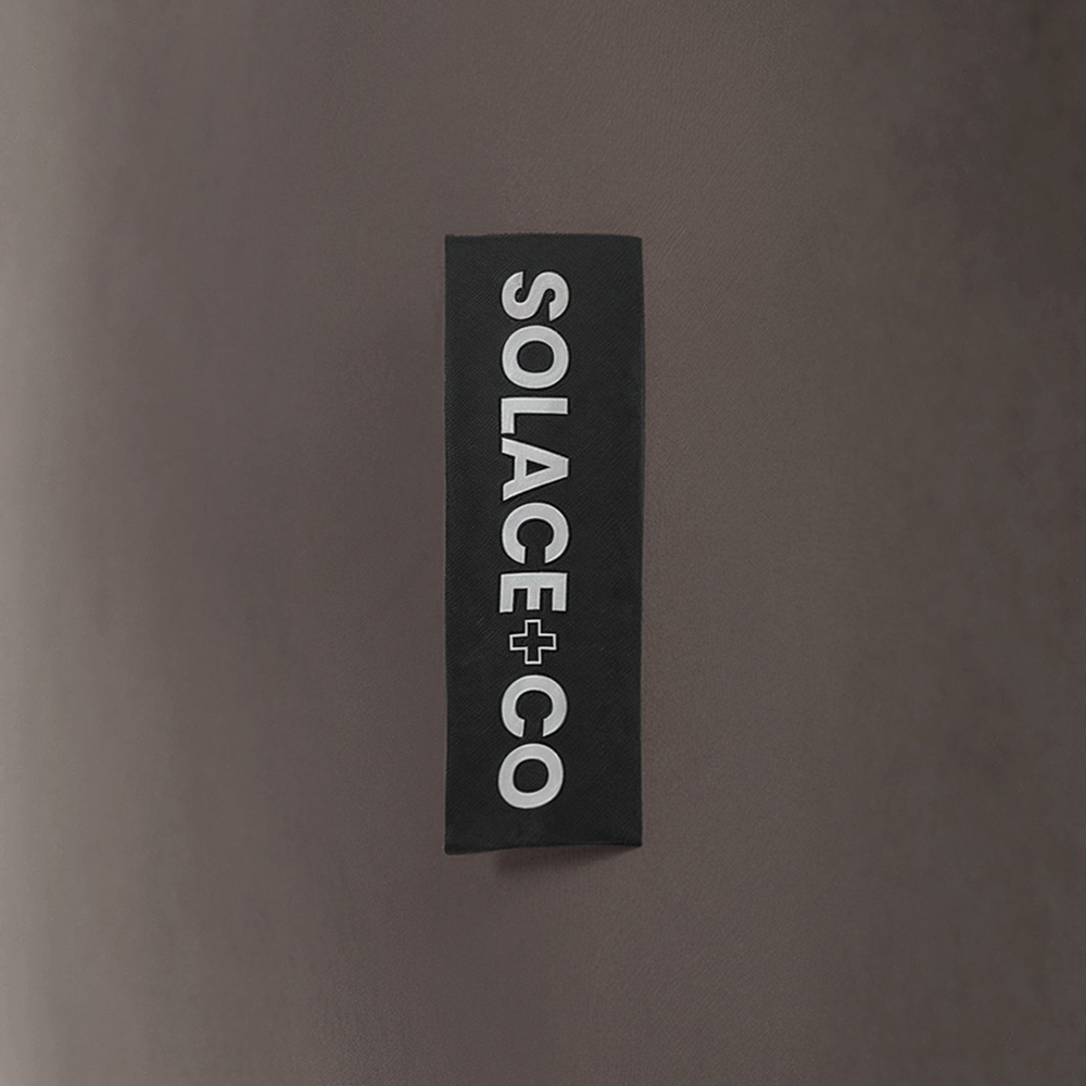 Solace+Co Asher 3 Seater Brown Velvet Sofa with Footstool Image 6