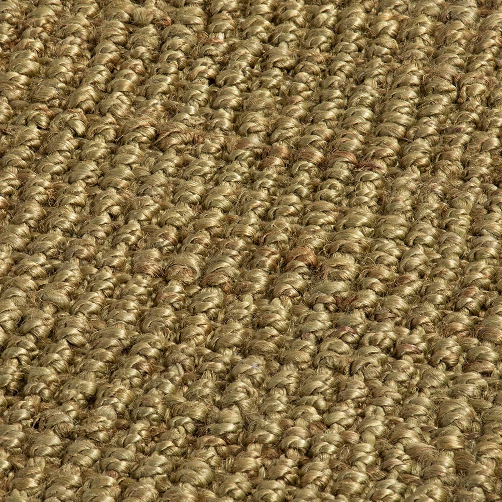 Whitefield Olive Green Jute Textured Boucle Runner Image 3