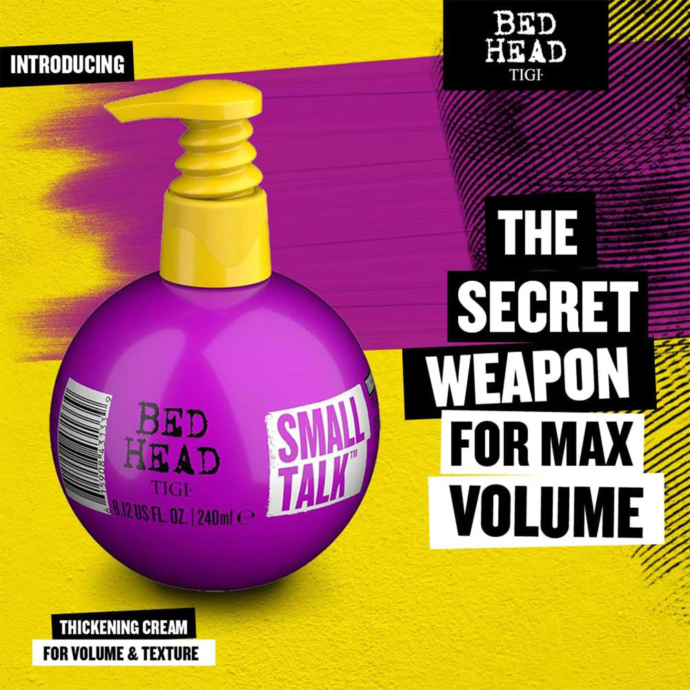 TIGI BedHead Small Talk Thickifier Energiser Stylizer Hair Volume Cream 240ml 6 Pack Image 7