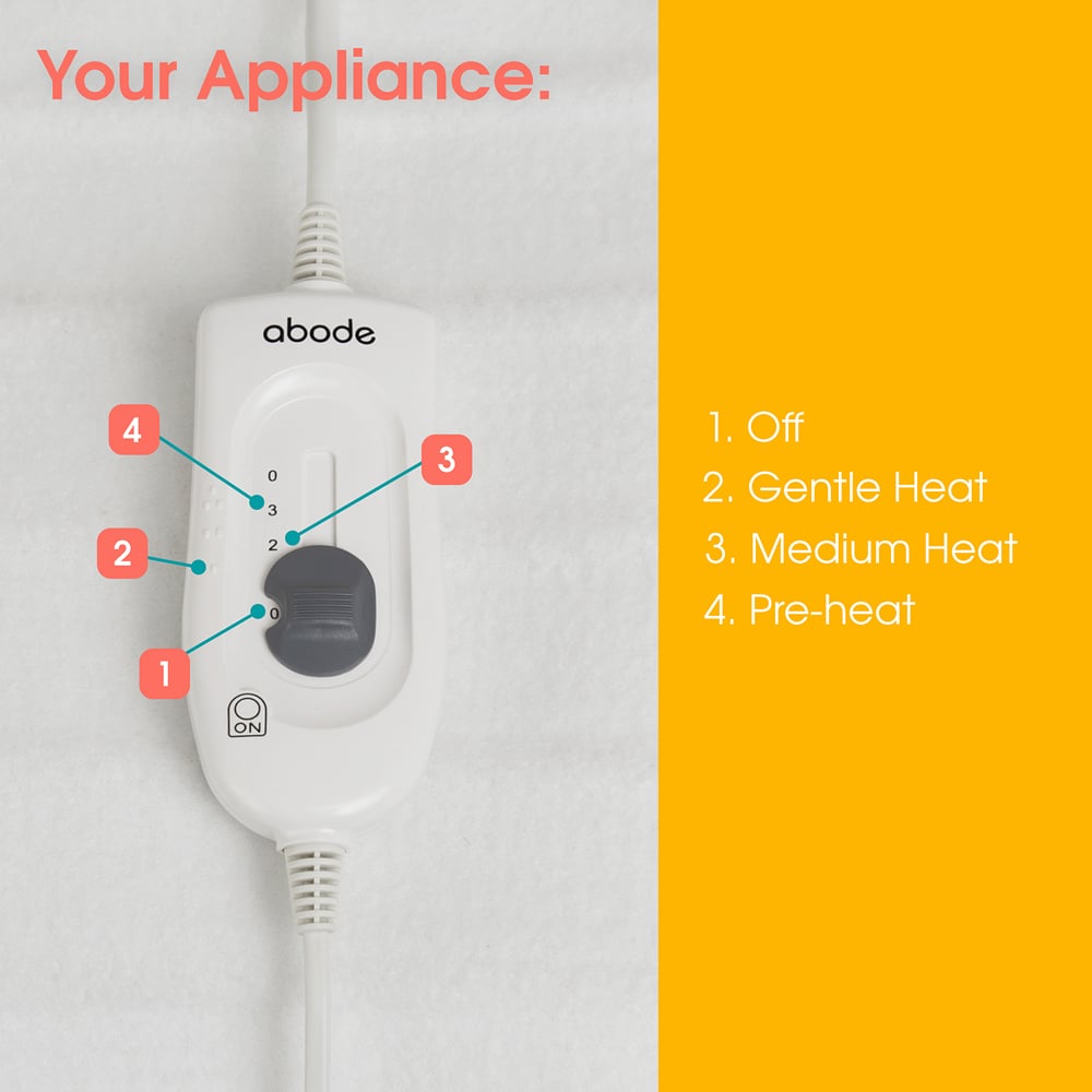 Abode AEDB2002 Double Electric Underblanket 140 x 150cm Image 8